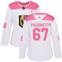 Adidas Vegas Golden Knights #67 Max Pacioretty White/Pink Authentic Fashion Women's Stitched NHL Jersey