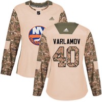 Adidas New York Islanders #40 Semyon Varlamov Camo Authentic 2017 Veterans Day Women's Stitched NHL Jersey