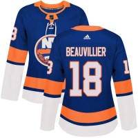 Adidas New York Islanders #18 Anthony Beauvillier Royal Blue Home Authentic Women's Stitched NHL Jersey
