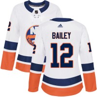 Adidas New York Islanders #12 Josh Bailey White Road Authentic Women's Stitched NHL Jersey