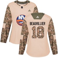 Adidas New York Islanders #18 Anthony Beauvillier Camo Authentic 2017 Veterans Day Women's Stitched NHL Jersey