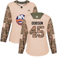 Adidas New York Islanders #45 Noah Dobson Camo Authentic 2017 Veterans Day Women's Stitched NHL Jersey