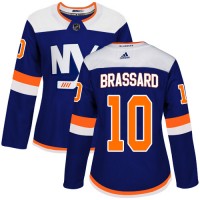 Adidas New York Islanders #10 Derek Brassard Blue Alternate Authentic Women's Stitched NHL Jersey