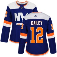 Adidas New York Islanders #12 Josh Bailey Blue Alternate Authentic Women's Stitched NHL Jersey