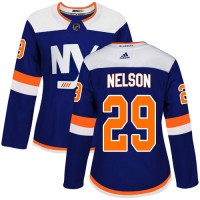 Adidas New York Islanders #29 Brock Nelson Blue Alternate Authentic Women's Stitched NHL Jersey