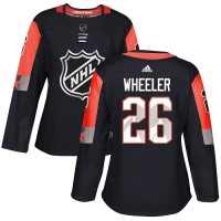 Adidas Winnipeg Jets #26 Blake Wheeler Black 2018 All-Star Central Division Authentic Women's Stitched NHL Jersey