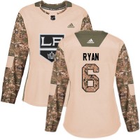 Adidas Los Angeles Kings #6 Joakim Ryan Camo Authentic 2017 Veterans Day Women's Stitched NHL Jersey