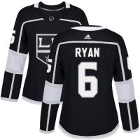 Adidas Los Angeles Kings #6 Joakim Ryan Black Home Authentic Women's Stitched NHL Jersey