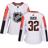 Adidas Los Angeles Kings #32 Jonathan Quick White 2018 All-Star Pacific Division Authentic Women's Stitched NHL Jersey