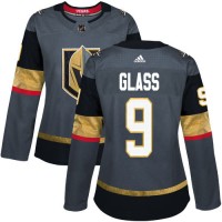 Adidas Vegas Golden Knights #9 Cody Glass Grey Home Authentic Women's Stitched NHL Jersey