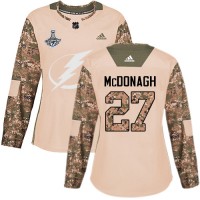 Adidas Tampa Bay Lightning #27 Ryan McDonagh Camo Authentic 2017 Veterans Day Women's 2020 Stanley Cup Champions Stitched NHL Jersey
