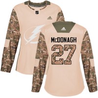 Adidas Tampa Bay Lightning #27 Ryan McDonagh Camo Authentic 2017 Veterans Day Women's Stitched NHL Jersey