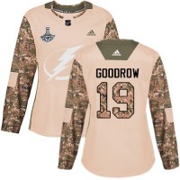 Adidas Tampa Bay Lightning #19 Barclay Goodrow Camo Authentic 2017 Veterans Day Women's 2020 Stanley Cup Champions Stitched NHL Jersey