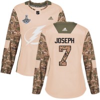 Adidas Tampa Bay Lightning #7 Mathieu Joseph Camo Authentic 2017 Veterans Day Women's 2020 Stanley Cup Champions Stitched NHL Jersey