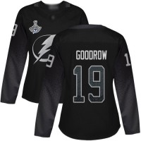 Adidas Tampa Bay Lightning #19 Barclay Goodrow Black Alternate Authentic Women's 2020 Stanley Cup Champions Stitched NHL Jersey