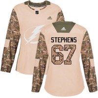 Adidas Tampa Bay Lightning #67 Mitchell Stephens Camo Authentic 2017 Veterans Day Women's Stitched NHL Jersey