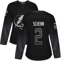 Adidas Tampa Bay Lightning #2 Luke Schenn Black Alternate Authentic Women's Stitched NHL Jersey