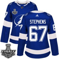 Adidas Tampa Bay Lightning #67 Mitchell Stephens Blue Home Authentic Women's 2021 NHL Stanley Cup Final Patch Jersey