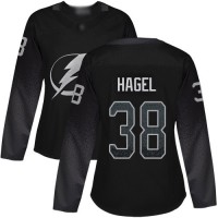 Adidas Tampa Bay Lightning #38 Brandon Hagel Black Women's Alternate Authentic Stitched NHL Jersey