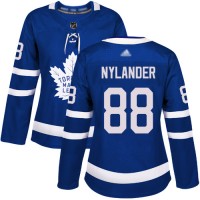 Adidas Toronto Maple Leafs #88 William Nylander Blue Home Authentic Women's Stitched NHL Jersey