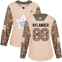 Adidas Toronto Maple Leafs #88 William Nylander Camo Authentic 2017 Veterans Day Women's Stitched NHL Jersey