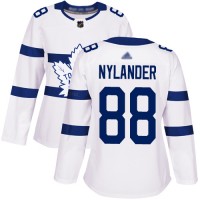 Adidas Toronto Maple Leafs #88 William Nylander White Authentic 2018 Stadium Series Women's Stitched NHL Jersey