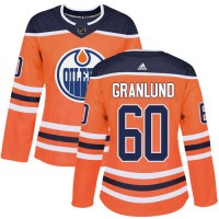 Adidas Edmonton Oilers #60 Markus Granlund Orange Home Authentic Women's Stitched NHL Jersey