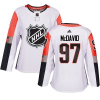 Adidas Edmonton Oilers #97 Connor McDavid White 2018 All-Star Pacific Division Authentic Women's Stitched NHL Jersey