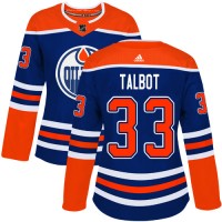 Adidas Edmonton Oilers #33 Cam Talbot Royal Alternate Authentic Women's Stitched NHL Jersey