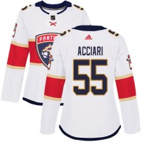 Adidas Florida Panthers #55 Noel Acciari White Road Authentic Women's Stitched NHL Jersey