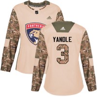 Adidas Florida Panthers #3 Keith Yandle Camo Authentic 2017 Veterans Day Women's Stitched NHL Jersey