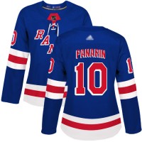 Adidas New York Rangers #10 Artemi Panarin Royal Blue Home Authentic Women's Stitched NHL Jersey