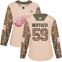 Adidas Detroit Red Wings #59 Tyler Bertuzzi Camo Authentic 2017 Veterans Day Women's Stitched NHL Jersey