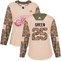 Adidas Detroit Red Wings #25 Mike Green Camo Authentic 2017 Veterans Day Women's Stitched NHL Jersey