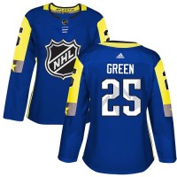 Adidas Detroit Red Wings #25 Mike Green Royal 2018 All-Star Atlantic Division Authentic Women's Stitched NHL Jersey