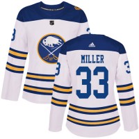 Adidas Buffalo Sabres #33 Colin Miller White Authentic 2018 Winter Classic Women's Stitched NHL Jersey