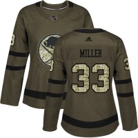 Adidas Buffalo Sabres #33 Colin Miller Green Salute to Service Women's Stitched NHL Jersey