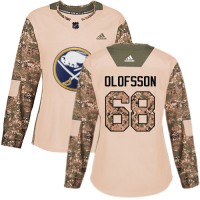 Adidas Buffalo Sabres #68 Victor Olofsson Camo Authentic 2017 Veterans Day Women's Stitched NHL Jersey