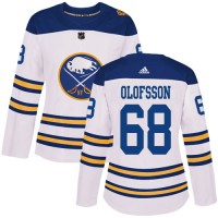 Adidas Buffalo Sabres #68 Victor Olofsson White Authentic 2018 Winter Classic Women's Stitched NHL Jersey