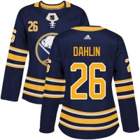 Adidas Buffalo Sabres #26 Rasmus Dahlin Navy Blue Home Authentic Women's Stitched NHL Jersey