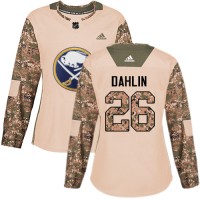 Adidas Buffalo Sabres #26 Rasmus Dahlin Camo Authentic 2017 Veterans Day Women's Stitched NHL Jersey