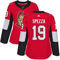 Adidas Ottawa Senators #19 Jason Spezza Red Home Authentic Women's Stitched NHL Jersey