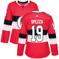 Adidas Ottawa Senators #19 Jason Spezza Red Authentic 2017 100 Classic Women's Stitched NHL Jersey