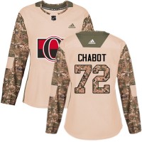 Adidas Ottawa Senators #72 Thomas Chabot Camo Authentic 2017 Veterans Day Women's Stitched NHL Jersey