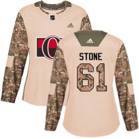 Adidas Ottawa Senators #61 Mark Stone Camo Authentic 2017 Veterans Day Women's Stitched NHL Jersey