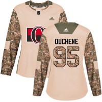Adidas Ottawa Senators #95 Matt Duchene Camo Authentic 2017 Veterans Day Women's Stitched NHL Jersey