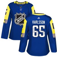Adidas Ottawa Senators #65 Erik Karlsson Royal 2018 All-Star Atlantic Division Authentic Women's Stitched NHL Jersey
