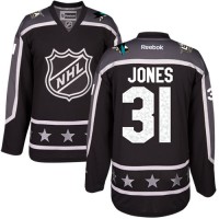 San Jose Sharks #31 Martin Jones Black 2017 All-Star Pacific Division Women's Stitched NHL Jersey
