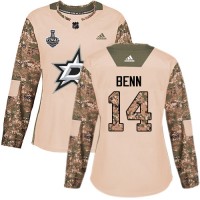 Adidas Dallas Stars #14 Jamie Benn Camo Authentic 2017 Veterans Day Women's 2020 Stanley Cup Final Stitched NHL Jersey