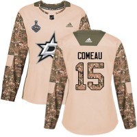 Adidas Dallas Stars #15 Blake Comeau Camo Authentic 2017 Veterans Day Women's 2020 Stanley Cup Final Stitched NHL Jersey